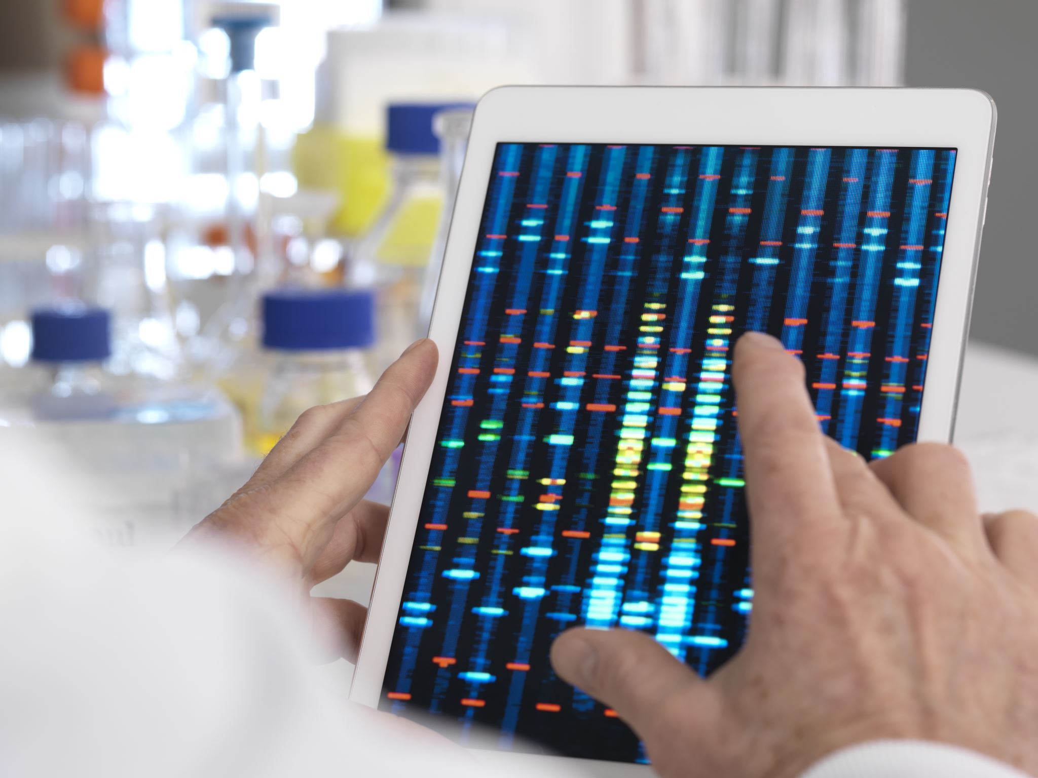 Genetic-test-results-on-a-digital-tablet